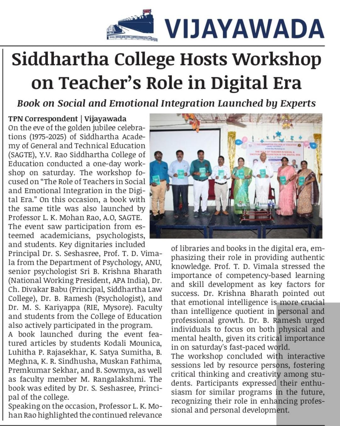 Dr Ramesh Bhavisetti Social Welfare Activity